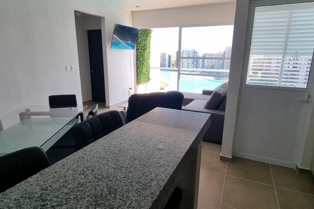 Departamento Con Laguna Artificial * Cancun